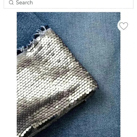 7 for all mankind boyfriend sequin crop Jean 23 - Picture 12 of 14